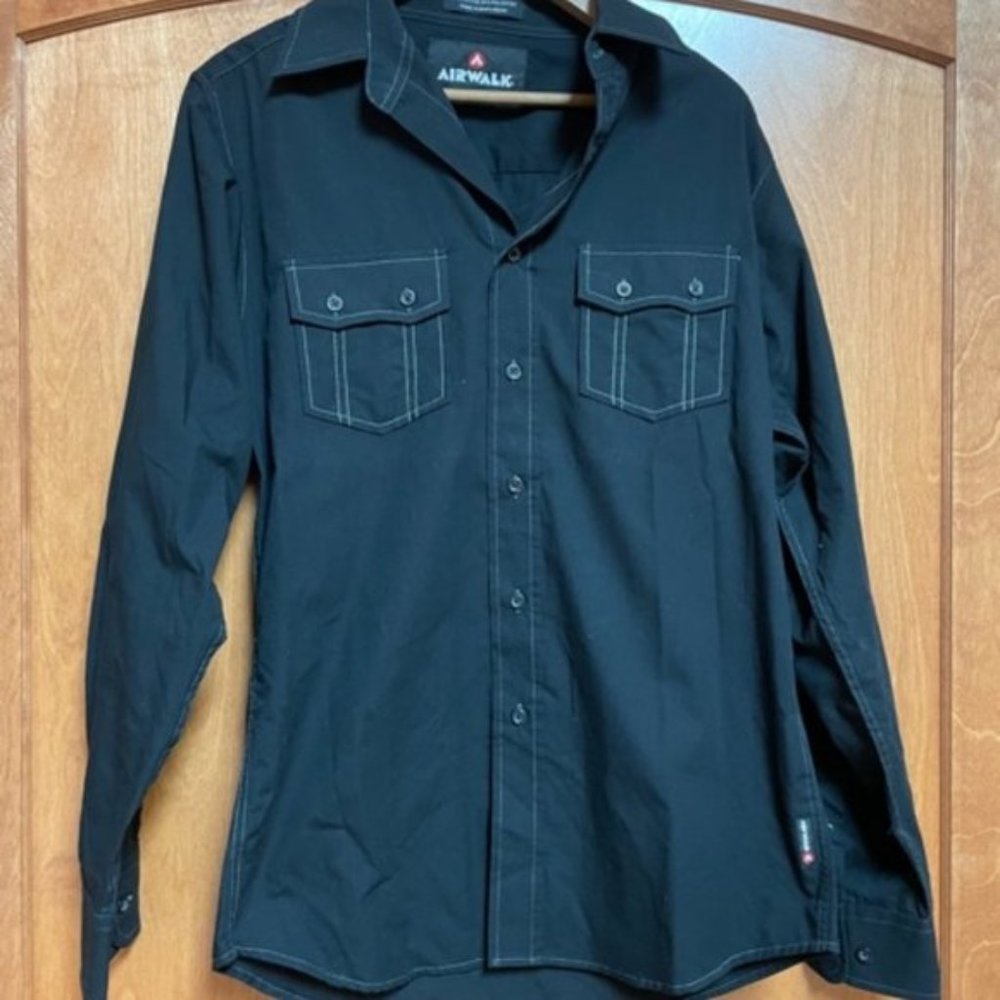 Airwalk Black Casual Long Sleeve Shirt – S
